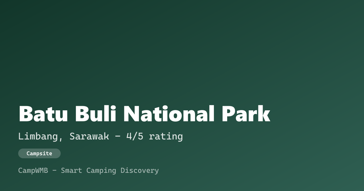 Visual sementara Batu Buli National Park