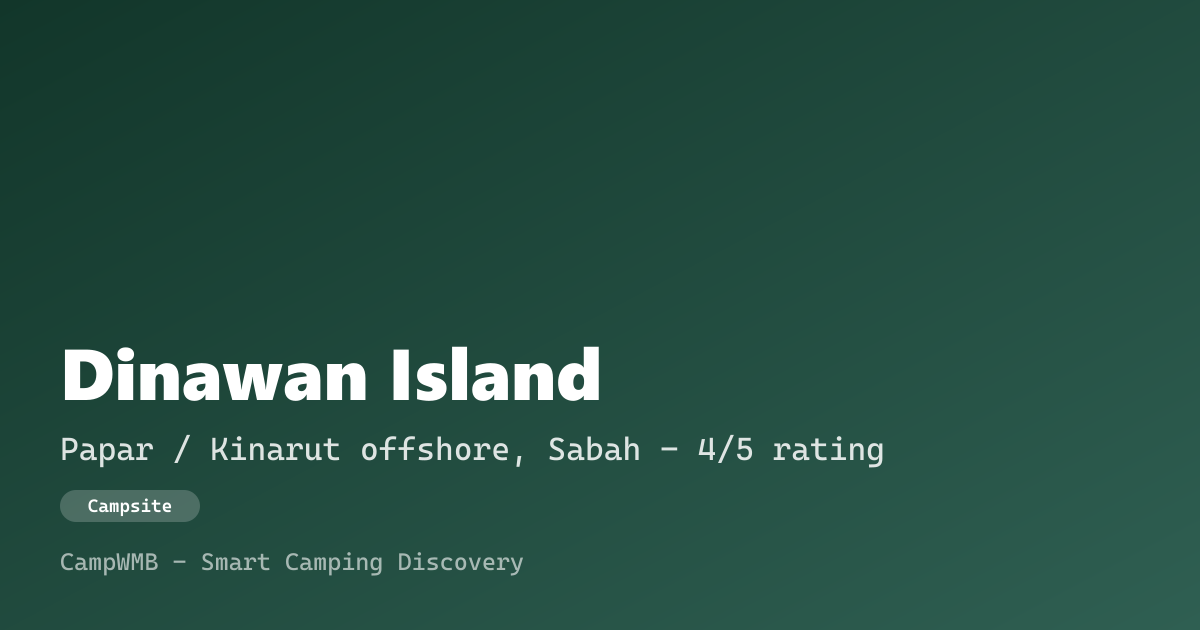 Visual sementara Dinawan Island