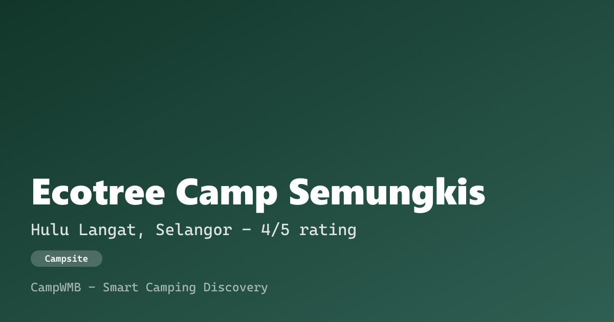 Visual sementara Ecotree Camp Semungkis
