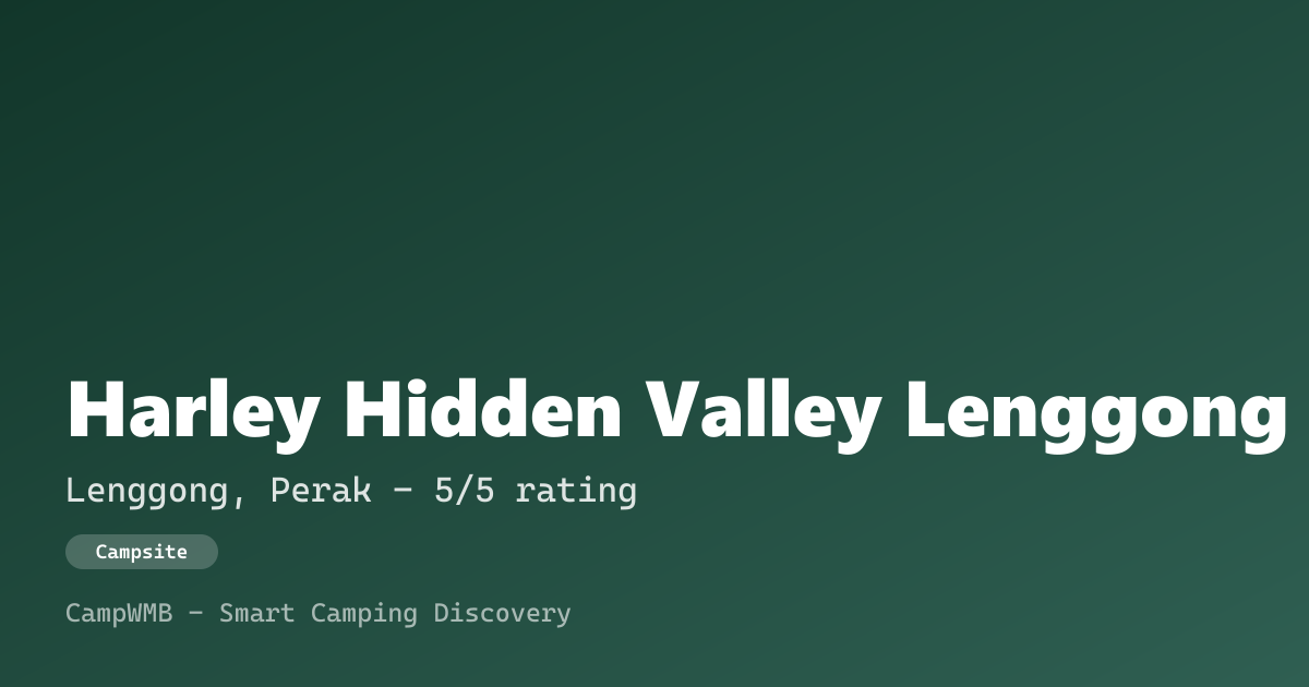 Visual sementara Harley Hidden Valley Lenggong