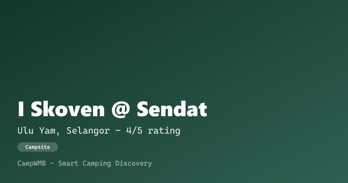 Visual sementara I Skoven @ Sendat