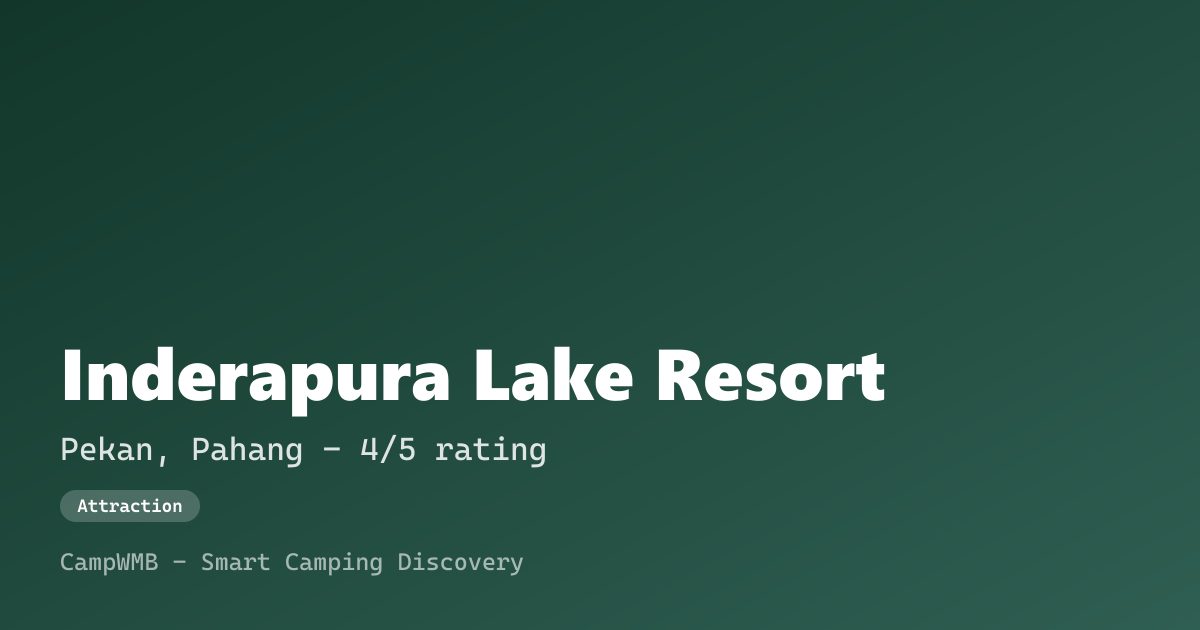 Visual sementara Inderapura Lake Resort