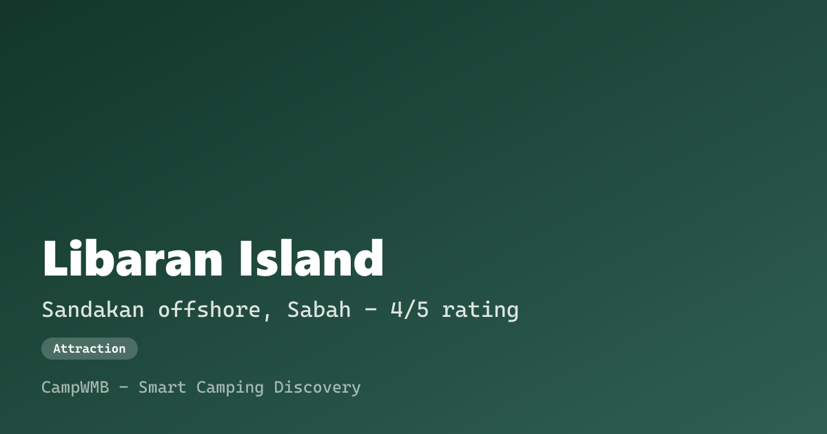 Visual sementara Libaran Island