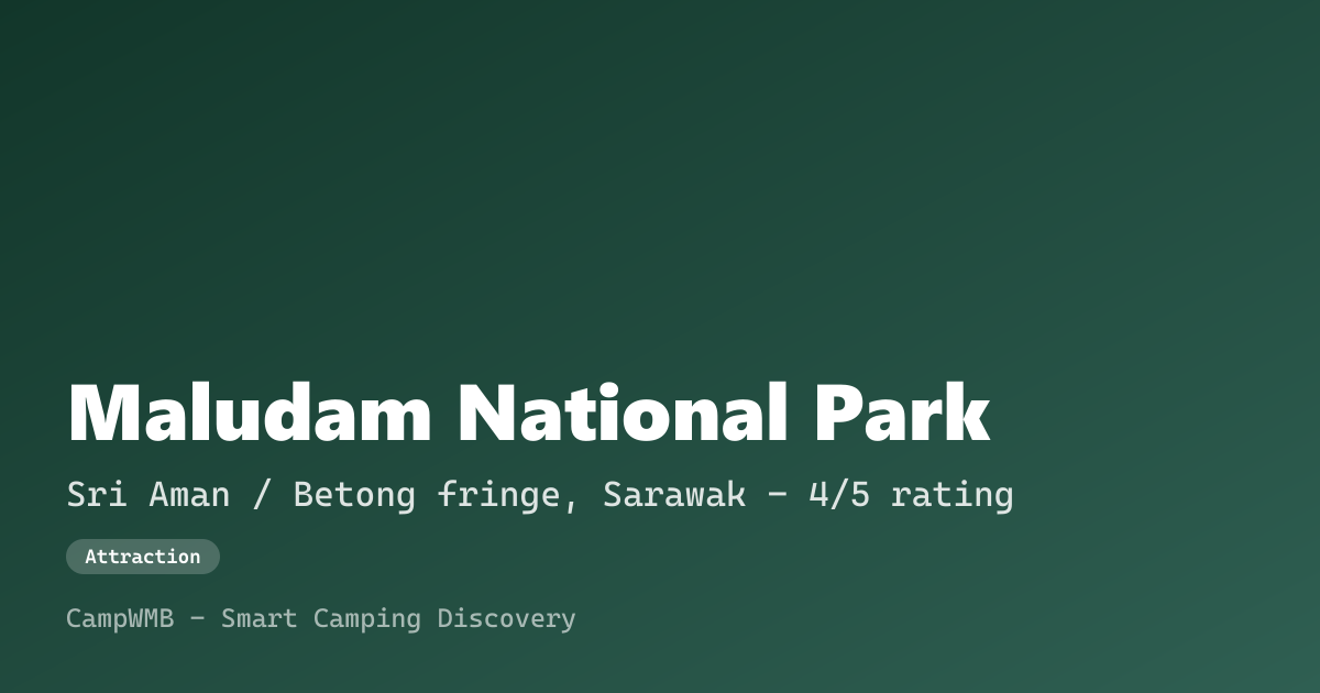Visual sementara Maludam National Park