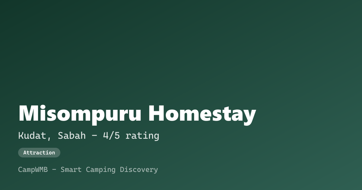 Visual sementara Misompuru Homestay