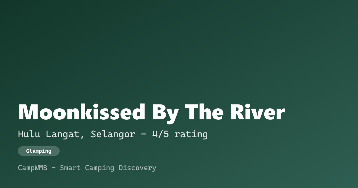 Visual sementara Moonkissed By The River