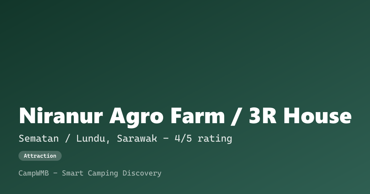 Visual sementara Niranur Agro Farm / 3R House