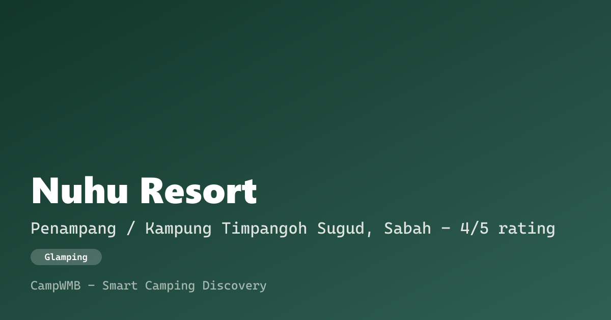 Visual sementara Nuhu Resort