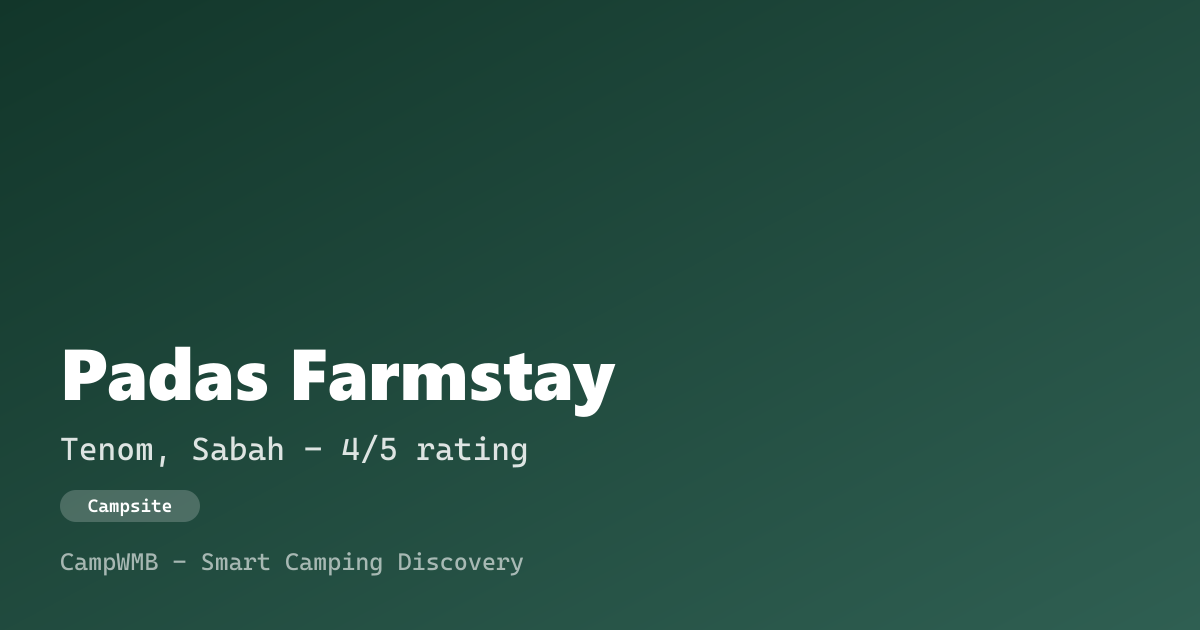 Visual sementara Padas Farmstay
