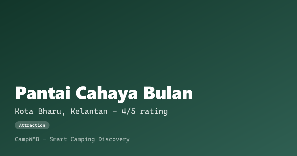 Visual sementara Pantai Cahaya Bulan