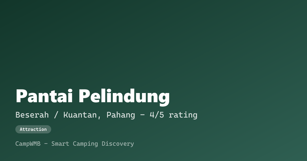 Visual sementara Pantai Pelindung