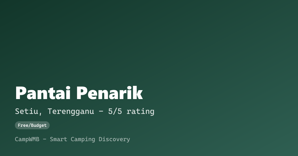 Visual sementara Pantai Penarik