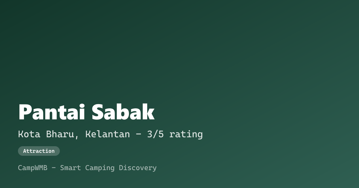 Visual sementara Pantai Sabak