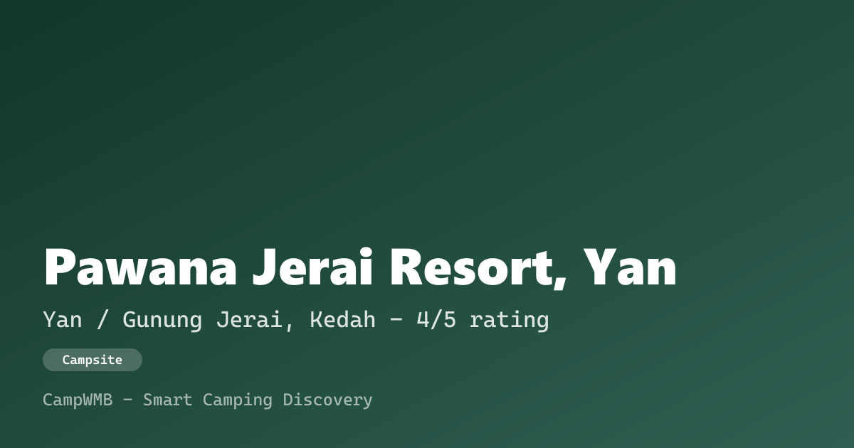 Visual sementara Pawana Jerai Resort, Yan