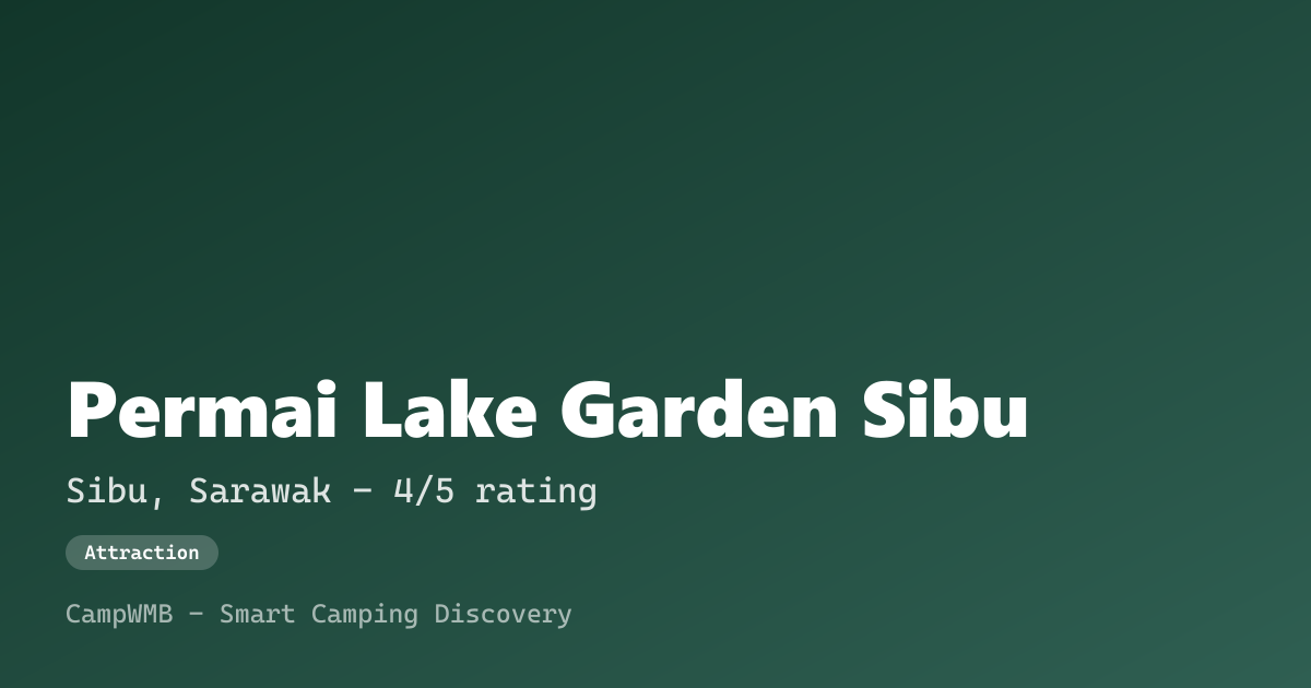 Visual sementara Permai Lake Garden Sibu