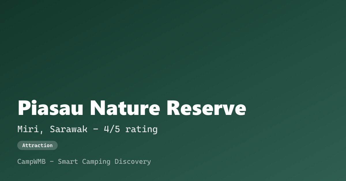 Visual sementara Piasau Nature Reserve