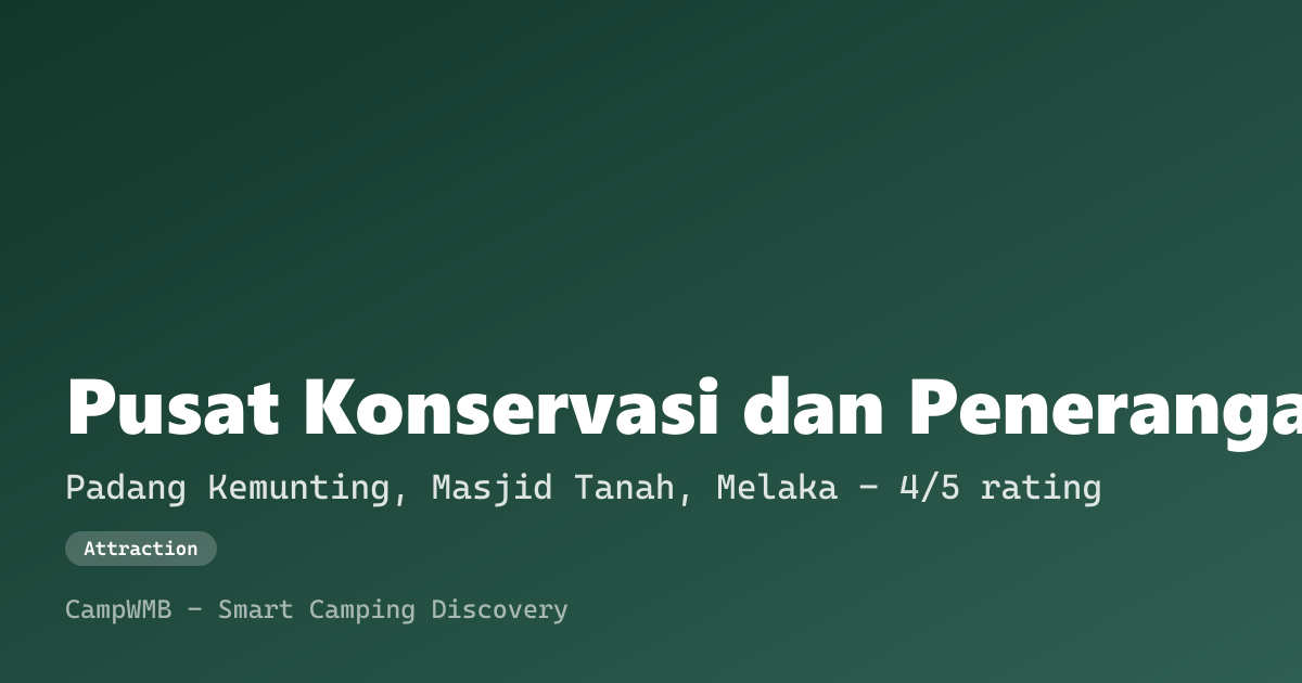 Visual sementara Pusat Konservasi dan Penerangan Penyu Padang Kemunting