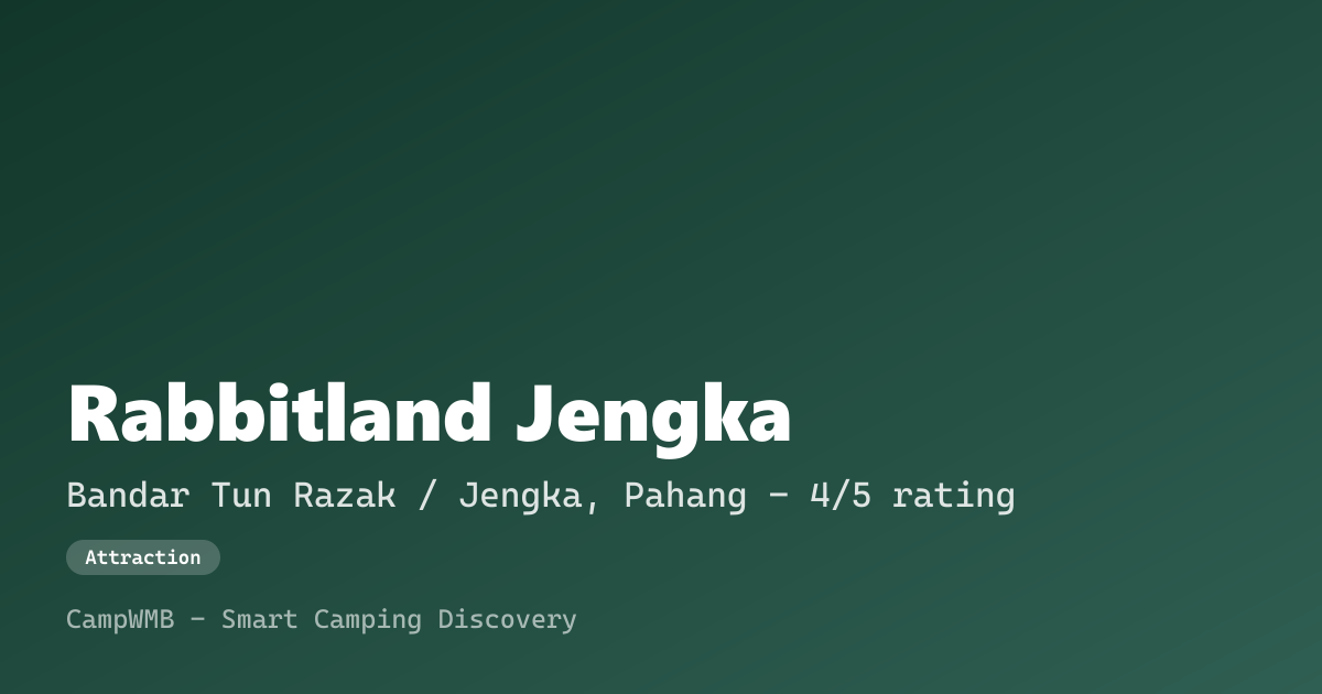 Visual sementara Rabbitland Jengka