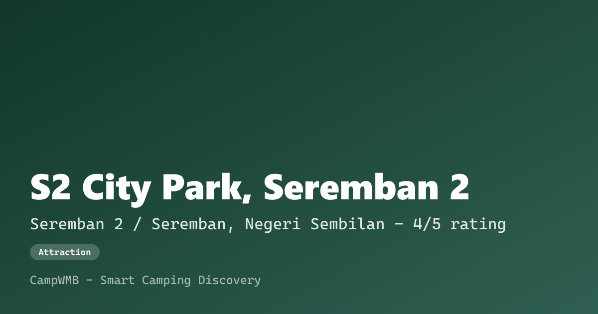 Visual sementara S2 City Park, Seremban 2