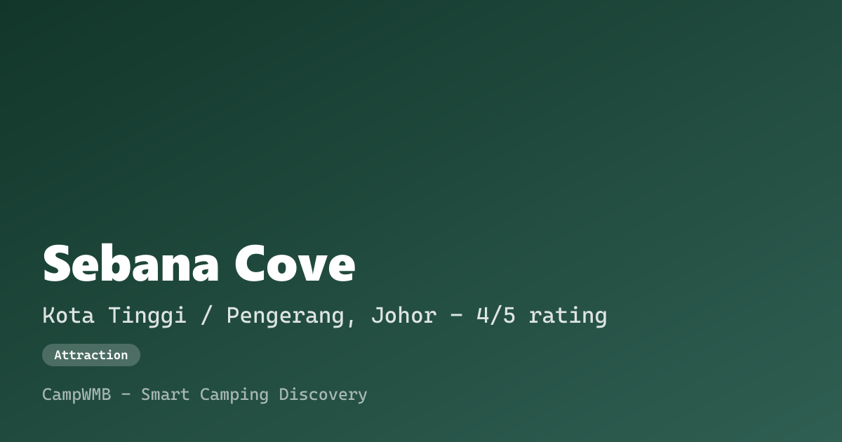 Visual sementara Sebana Cove