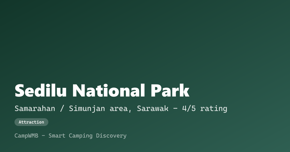 Visual sementara Sedilu National Park