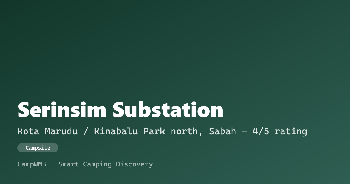 Visual sementara Serinsim Substation