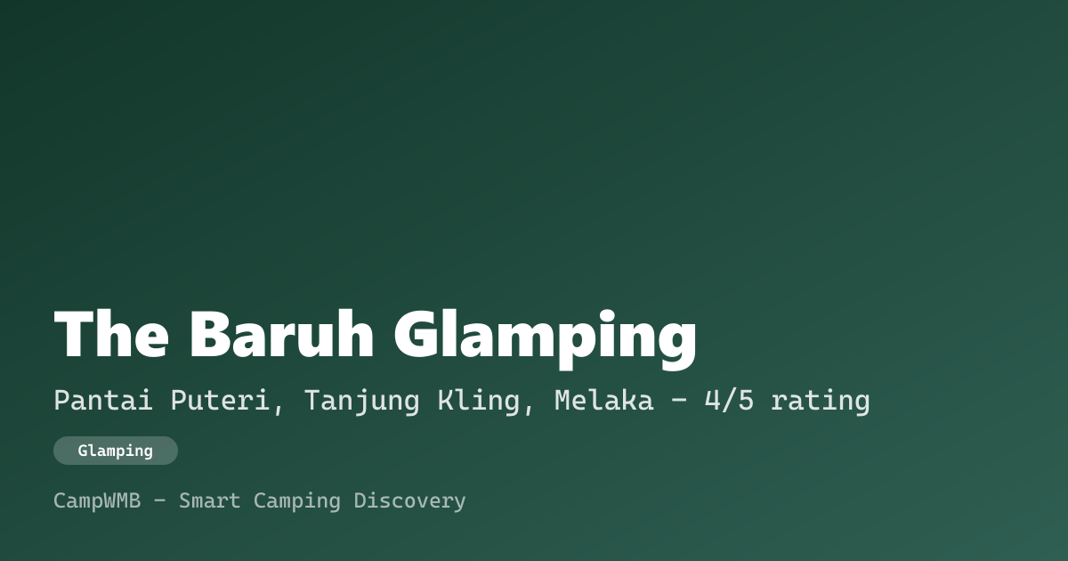 Visual sementara The Baruh Glamping