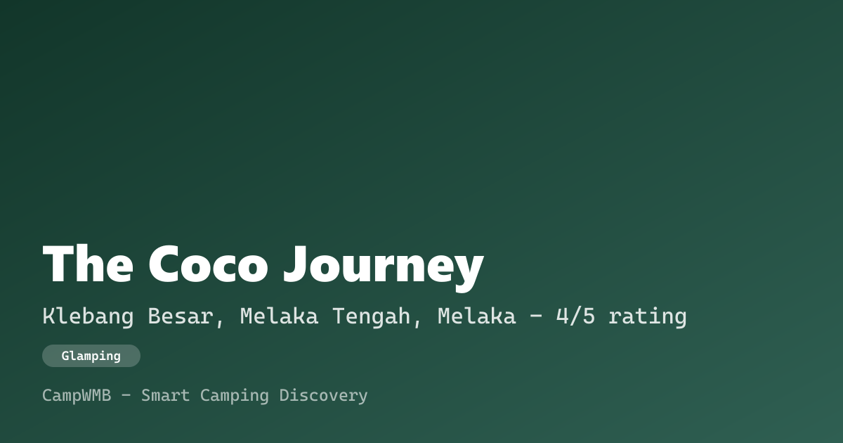 Visual sementara The Coco Journey