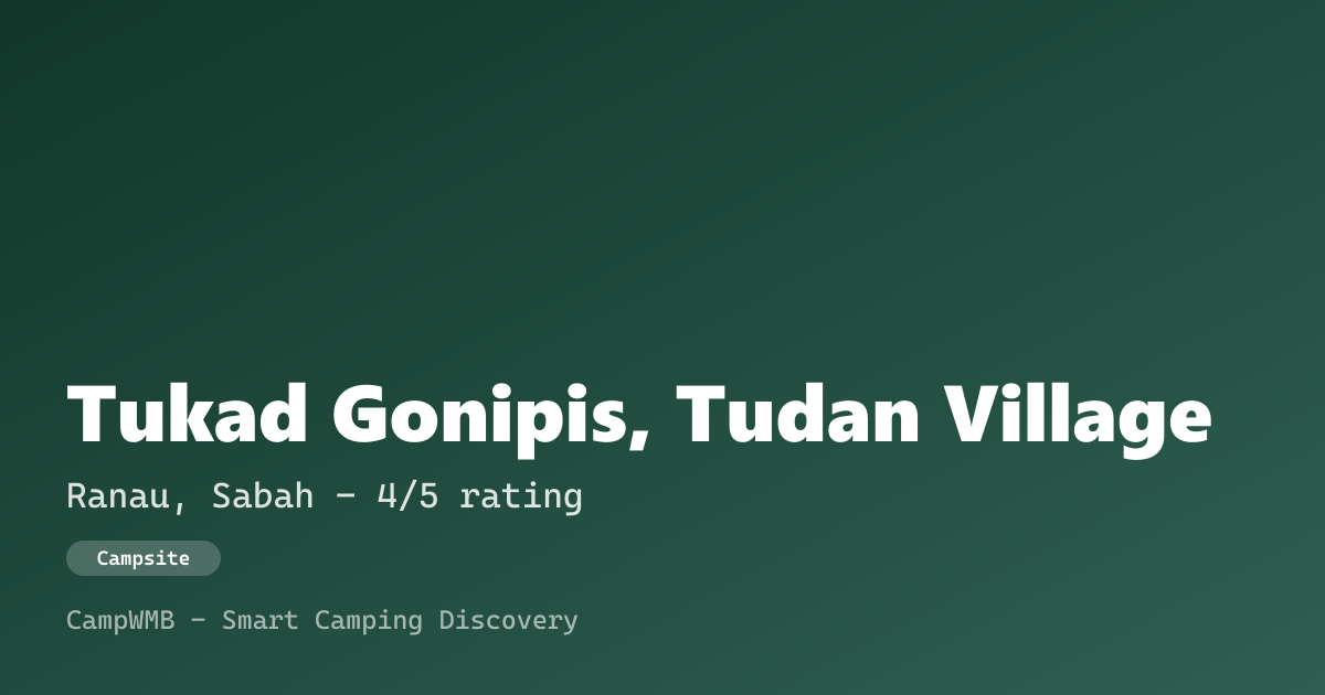 Visual sementara Tukad Gonipis, Tudan Village