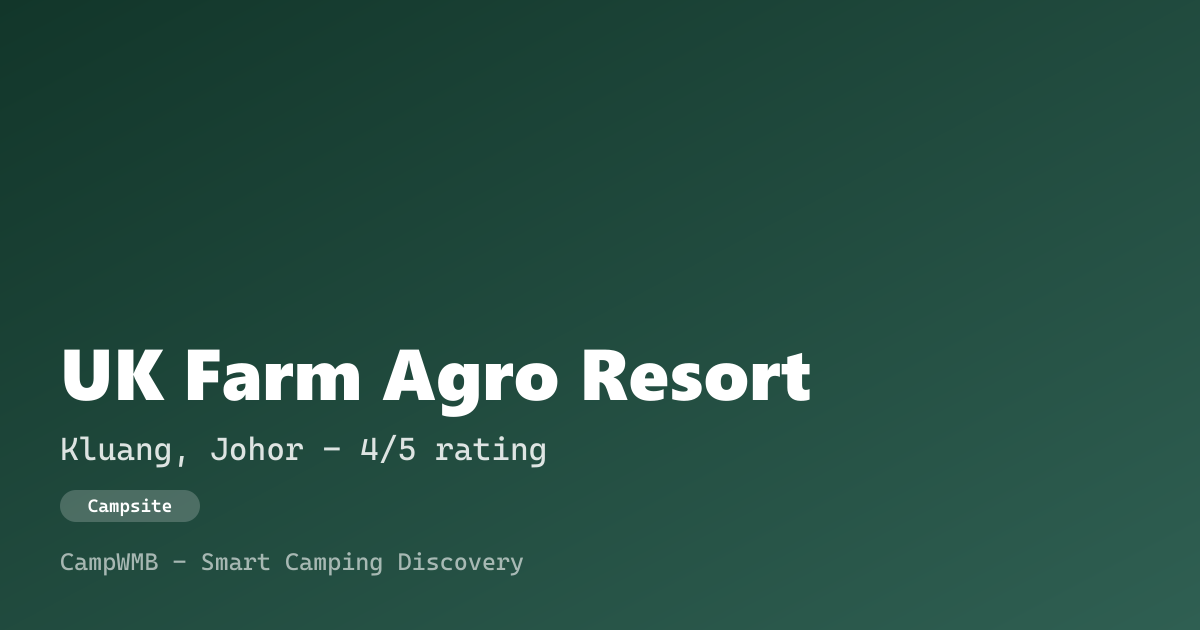 Visual sementara UK Farm Agro Resort