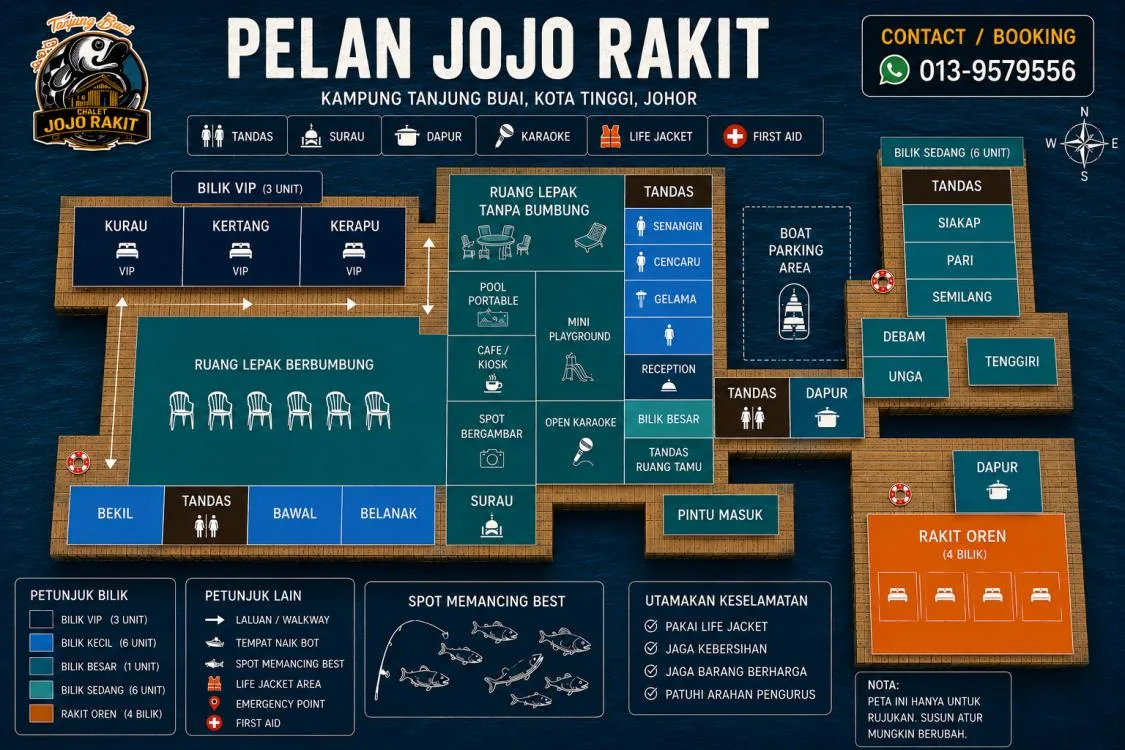 Chalet Jojo Rakit — foto sebenar 3