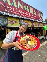 Manmilla Nasi Lemak Panas — foto sebenar 3