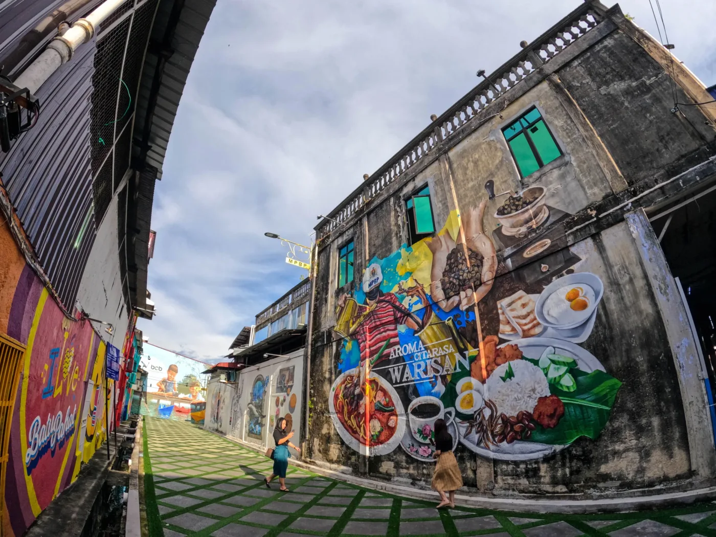 Mural Lorong Bentara — foto sebenar 3