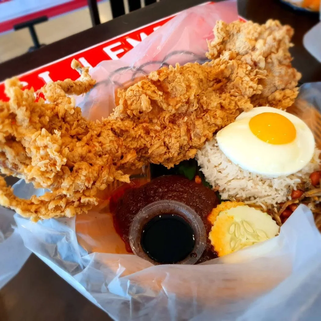 Nasi Lemak Lobster JB — foto sebenar 2